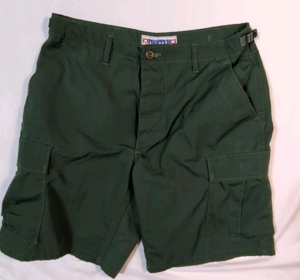 Propper Tactical Cargo Shorts M 31-35 Olive Green 1990s vintage combat grunge